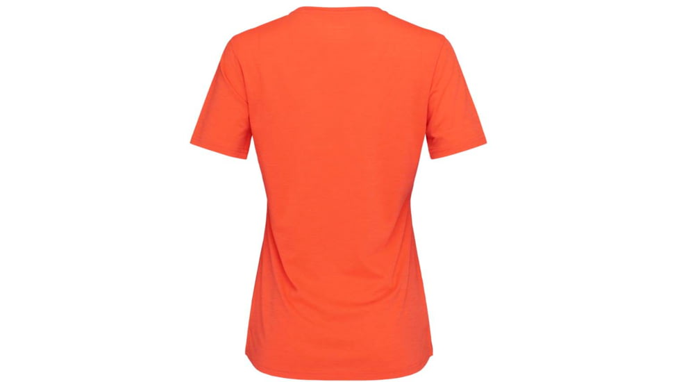 Norrona Svalbard Wool T-Shirt - Womens, Orange Alert, Extra Small, 2438-19 5620 XS