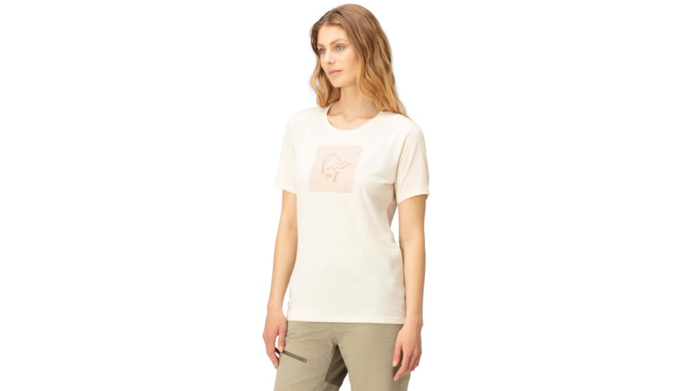 Norrona Svalbard Wool T-Shirt - Womens, Snowdrop, Large, 2438-19 9940 L