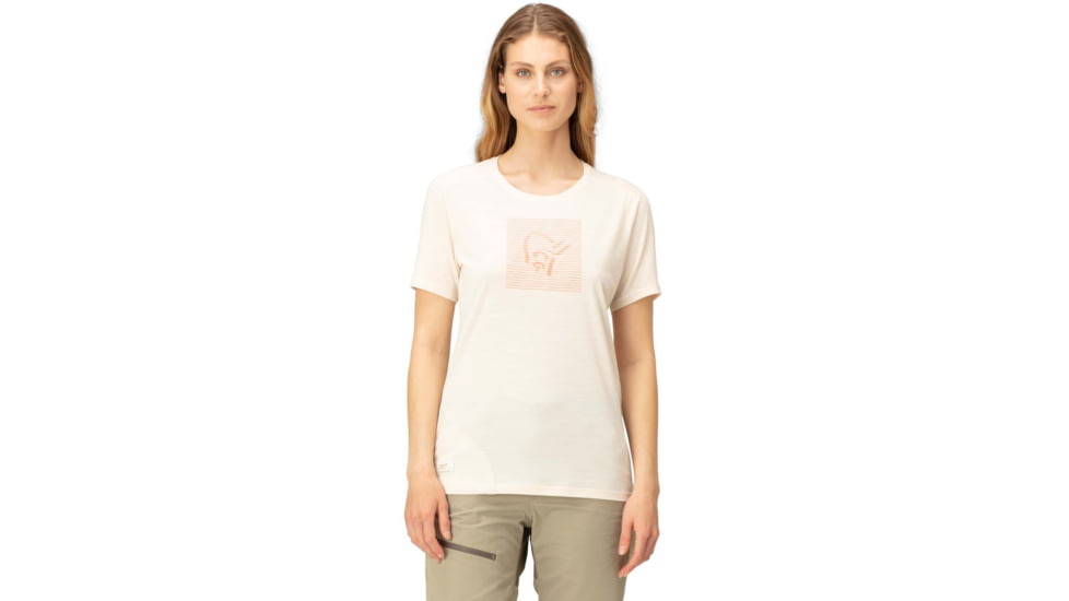 Norrona Svalbard Wool T-Shirt - Womens, Snowdrop, Large, 2438-19 9940 L