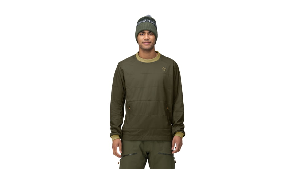 Norrona Tamok Alpha90 Crewneck - Mens, Rosin, Large, 1213-23 3001 L