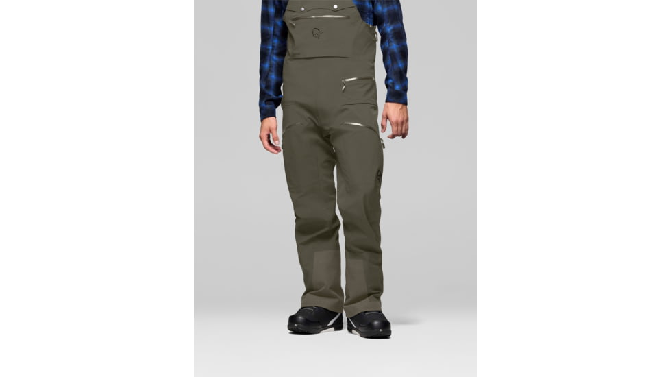 Norrona Tamok Gore-Tex Performance Shell Bib - Mens, Beluga, Extra Large, 1229-23-8806-XL