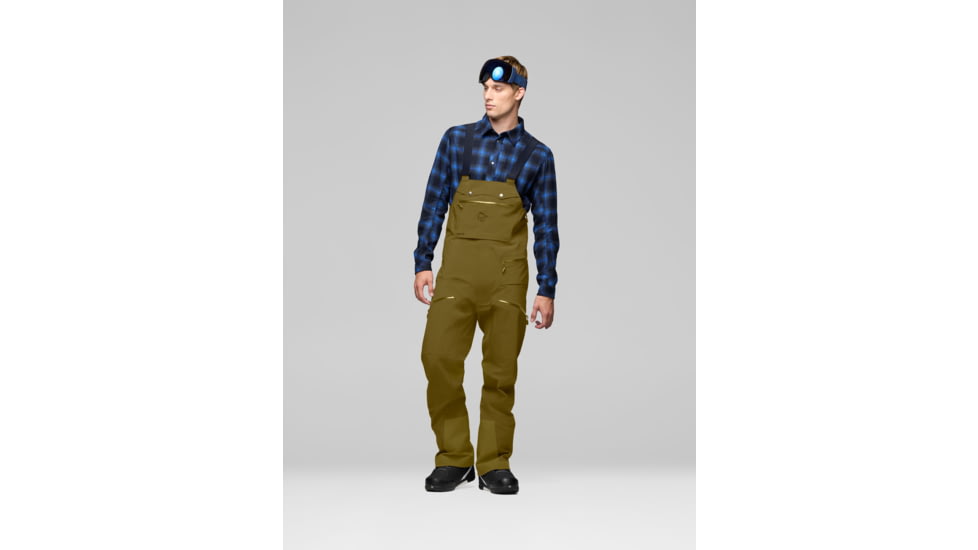 Norrona Tamok Gore-Tex Performance Shell Bib - Mens, Dark Olive, Extra Large, 1229-23-3898-XL