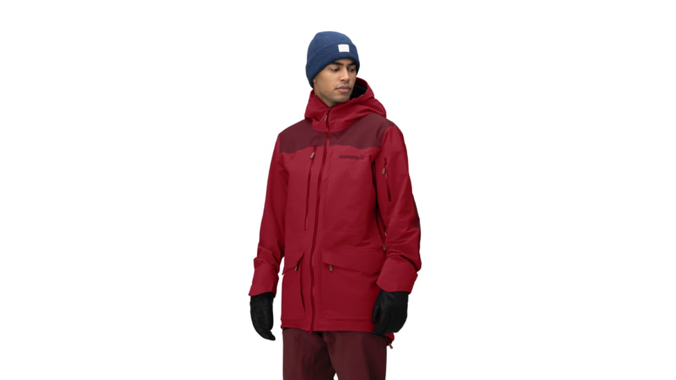 Norrona Tamok Gore-Tex Performance Shell Jacket - Mens, Rhubarb, Small, 1201-23 5700 S