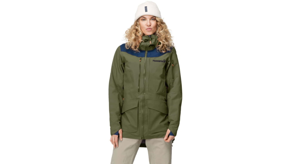 Norrona Tamok Gore-Tex Pro Jacket - Womens, Olive Night, Small, 1217-19-3301-S