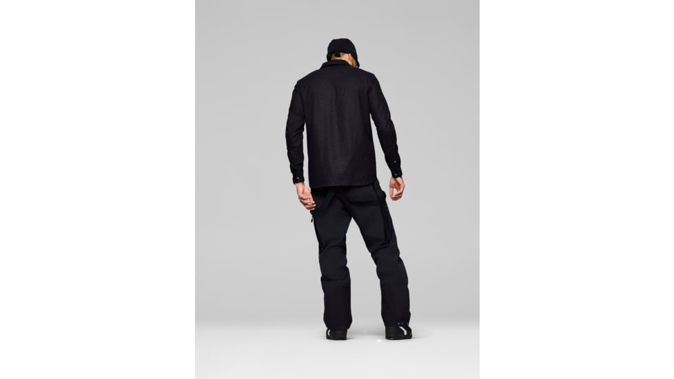 Norrona Tamok Wool Plain Shirt - Mens, Caviar Melange, Small, 1225-24-7737-S