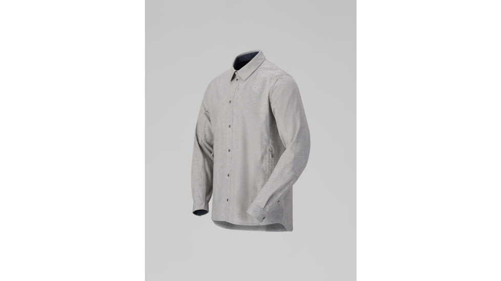 Norrona Tamok Wool Plain Shirt - Mens, Drizzle Melange, Small, 1225-24-2313-S