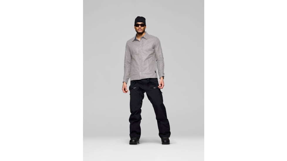 Norrona Tamok Wool Plain Shirt - Mens, Drizzle Melange, Small, 1225-24-2313-S