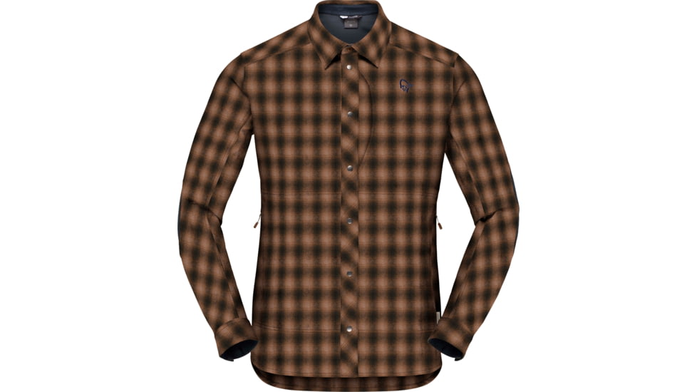 Norrona Tamok Wool Shirt - Mens, Emperador, Large, 1206-19-5627-L