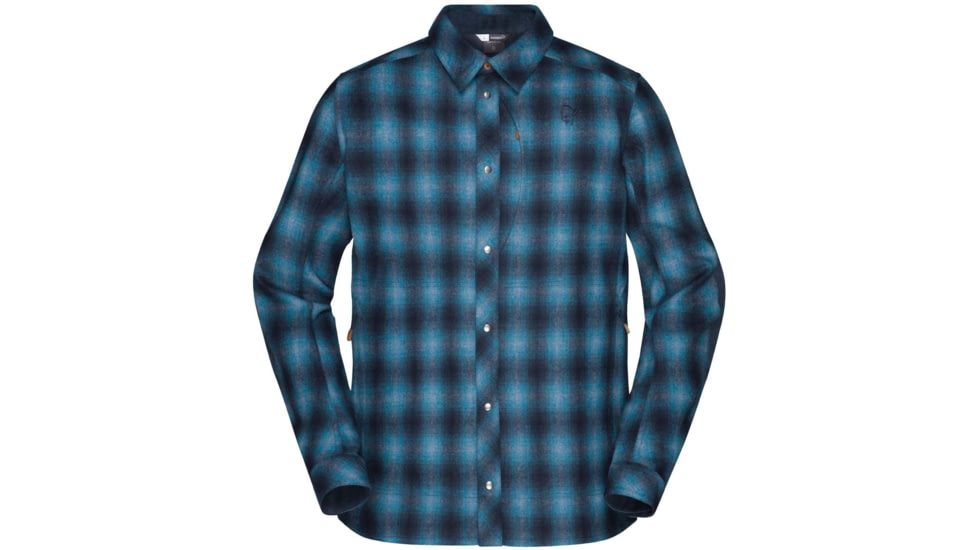 Norrona Tamok Wool Shirt - Mens, Indigo Night, Medium, 1206-19-2295-M