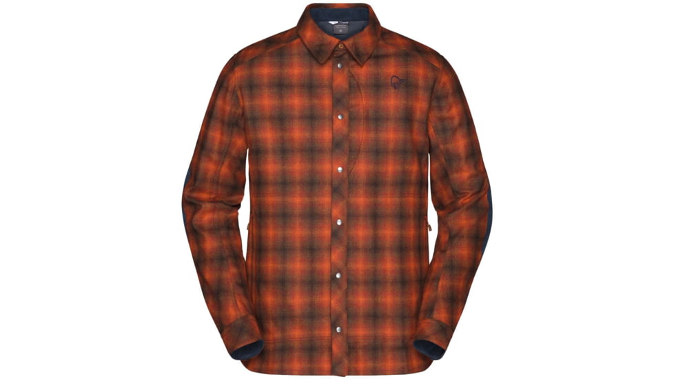 Norrona Tamok Wool Shirt - Mens, Rooibos Tea, Large, 1206-19-5510-L