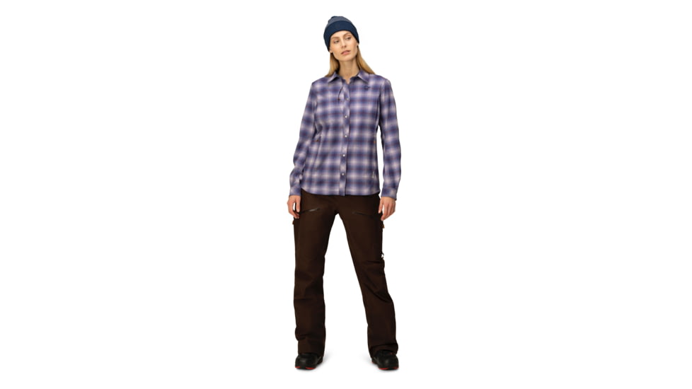 Norrona Tamok Wool Shirt - Womens, Grape Shake, Small, 1219-19 6749 S