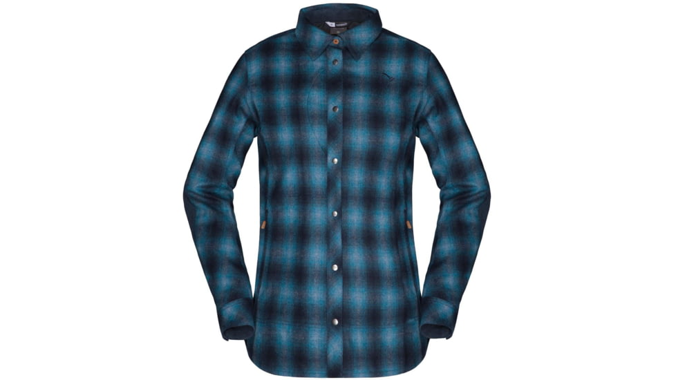 Norrona Tamok Wool Shirt - Womens, Indigo Night, Medium, 1219-19-2295-M