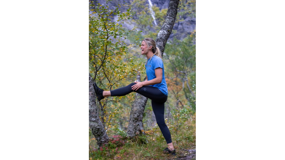 Norrona Tights - Womens, Caviar, Large, 5221-21-7718-L