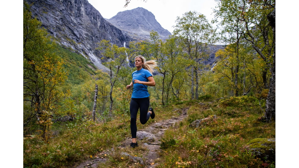 Norrona Tights - Womens, Caviar, Large, 5221-21-7718-L