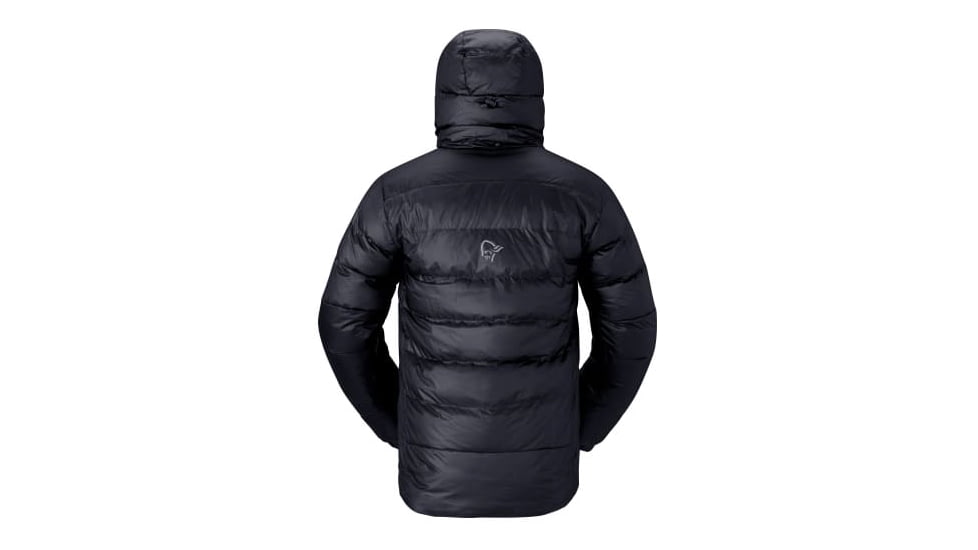 Norrona Trollveggen Down800 Hood - Mens, Caviar, Medium, 1606-24-7718-M