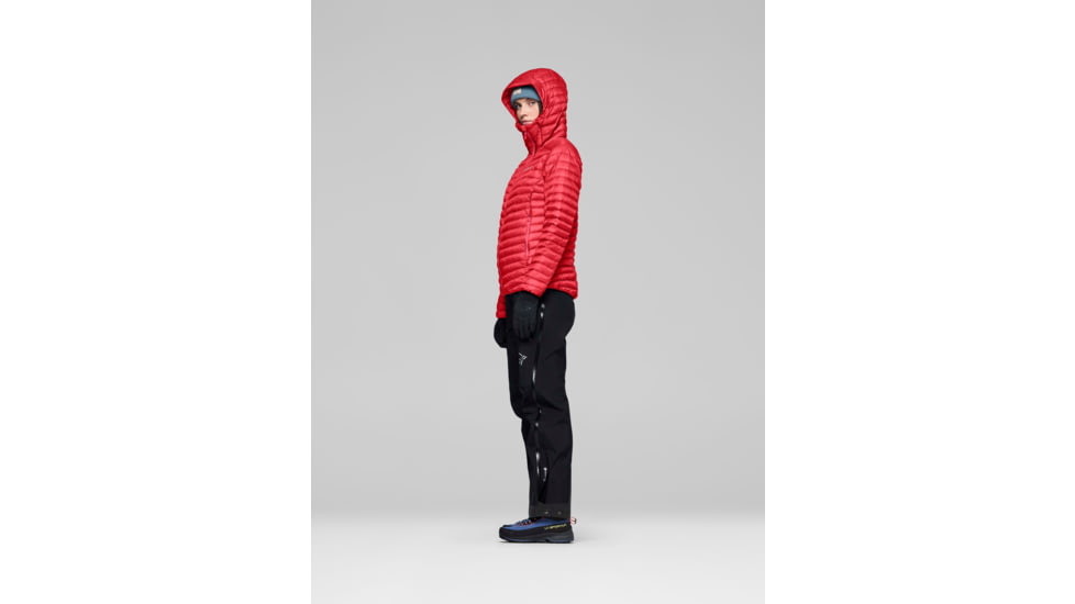 Norrona Trollveggen Down800 Super Light Hood - Womens, Watermelon, Extra Small, 1617-24-1261-XS