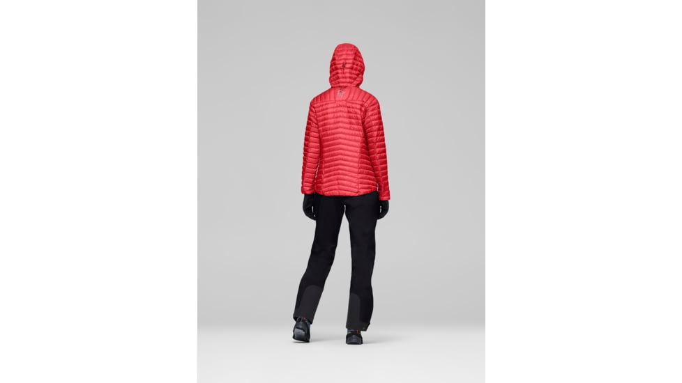 Norrona Trollveggen Down800 Super Light Hood - Womens, Watermelon, Extra Small, 1617-24-1261-XS
