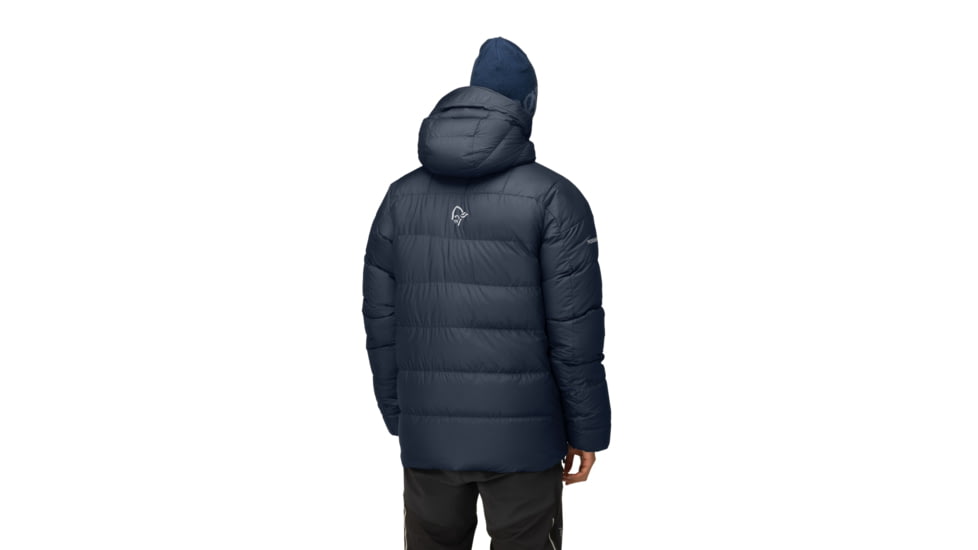 Norrona Trollveggen Down850 Jacket - Mens, Cool Black/Indigo Night, Medium, 1603-17 7772 M