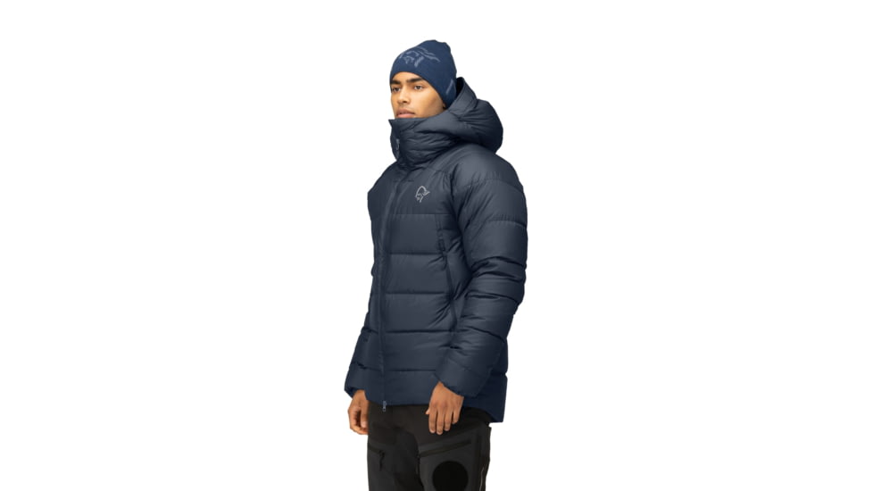 Norrona Trollveggen Down850 Jacket - Mens, Cool Black/Indigo Night, Medium, 1603-17 7772 M