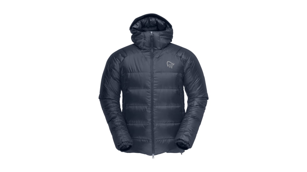 Norrona Trollveggen Down850 Jacket - Mens, Cool Black/Indigo Night, Medium, 1603-17 7772 M