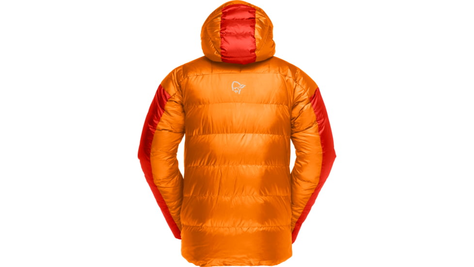 Norrona Trollveggen Down850 Jacket - Mens, Orange Popsicle/Arednalin, Small, 1603-17-5541-S