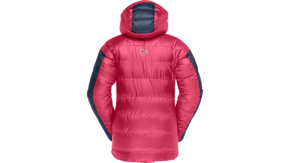 Norrona Trollveggen Down850 Jacket - Womens, Honeysuckle/Indigo Night, Small, 1605-17-5544-S
