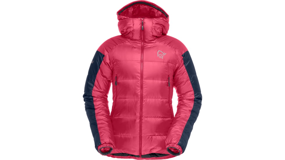 Norrona Trollveggen Down850 Jacket - Womens, Honeysuckle/Indigo Night, Small, 1605-17-5544-S