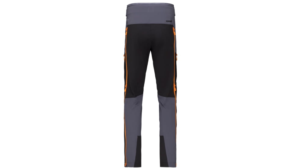 Norrona Trollveggen Flex1 Pants - Mens, Cool Black/Orange Popsicle, Extra Large, 7042698453570