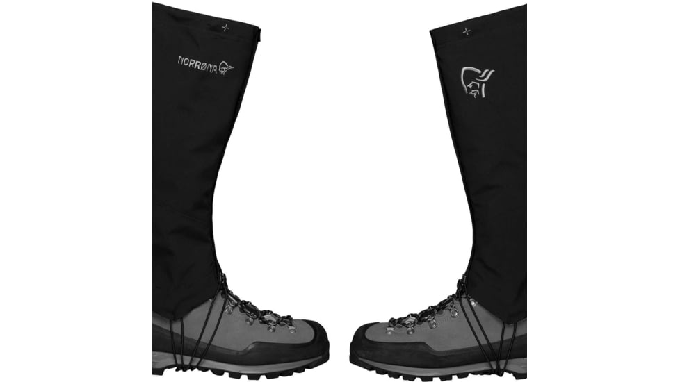 Norrona Trollveggen Gore-Tex Gaiters, Caviar, Medium, 1613-19-7718-M