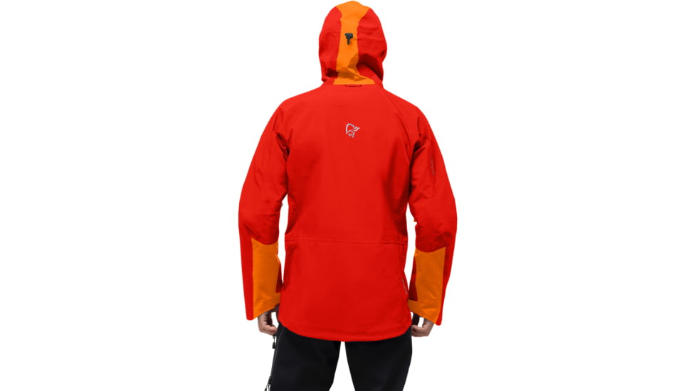 Norrona Trollveggen Gore-Tex Pro Jacket - Mens, Arednalin/Orange Popsicle, Medium, 7042698458490