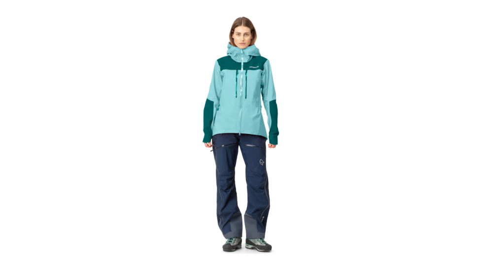 Norrona Trollveggen Gore-Tex Pro Light Jacket - Womens, Clearwater, Medium, 1625-22-2290-M
