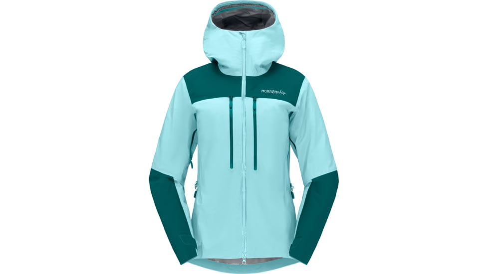 Norrona Trollveggen Gore-Tex Pro Light Jacket - Womens, Clearwater, Medium, 1625-22-2290-M