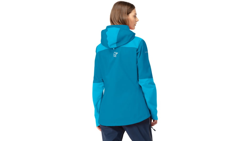 Norrona Trollveggen Gore-Tex Pro Light Jacket - Womens, Hawaiian surf/Aquarius, Large, 7042698453297