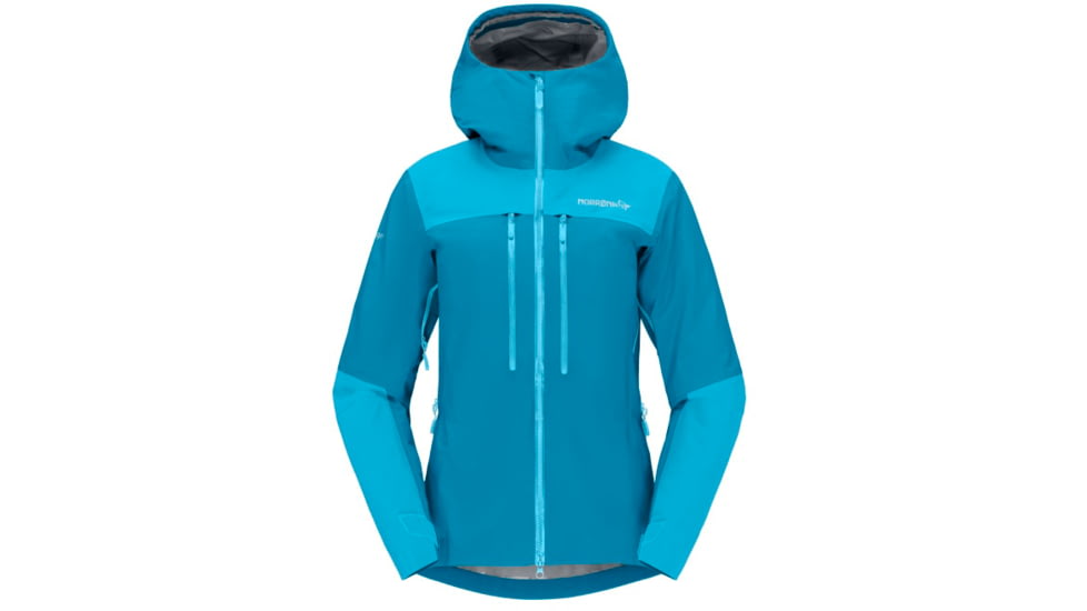 Norrona Trollveggen Gore-Tex Pro Light Jacket - Womens, Hawaiian surf/Aquarius, Large, 7042698453297
