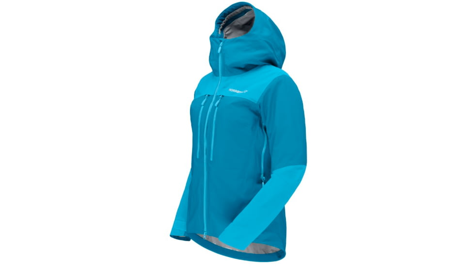 Norrona Trollveggen Gore-Tex Pro Light Jacket - Womens, Hawaiian surf/Aquarius, Large, 7042698453297