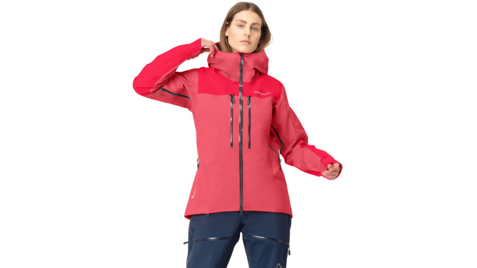 Norrona Trollveggen Gore-Tex Pro Light Jacket - Womens, Honeysuckle/Virtual Pink, Extra Small, 7042698453235