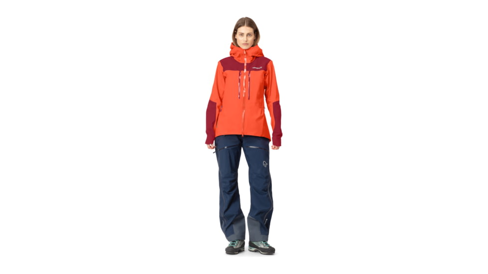 Norrona Trollveggen Gore-Tex Pro Light Jacket - Womens, Orange Alert, Medium, 1625-22-5620-M