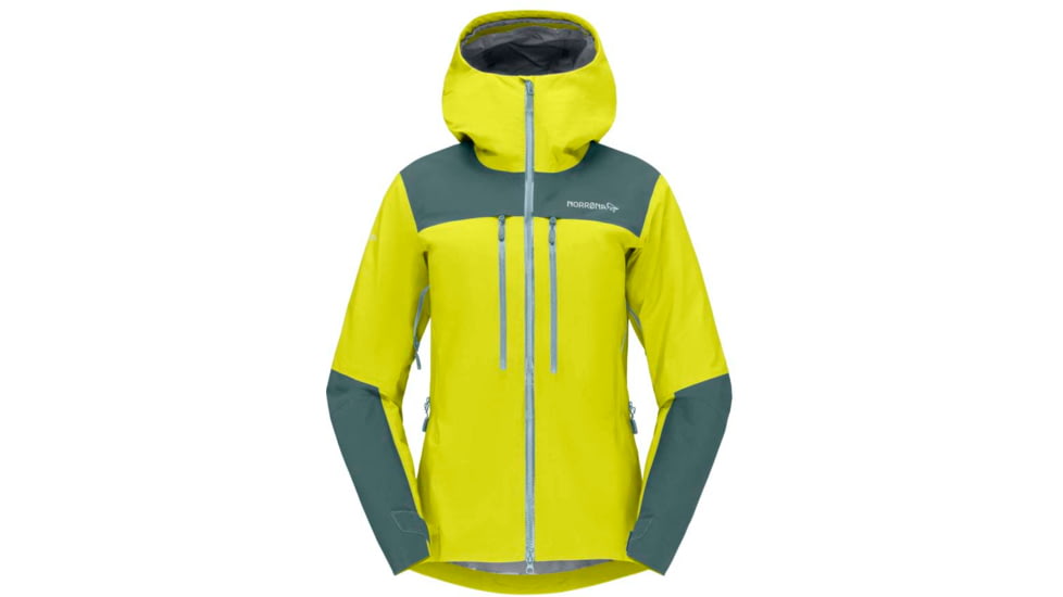 Norrona Trollveggen Gore-Tex Pro Light Jacket - Womens, Sulphur Spring/North Atlantic, M, 1625-22-3337-M