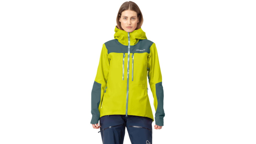 Norrona Trollveggen Gore-Tex Pro Light Jacket - Women's, Sulphur Spring/North Atlantic, Medium, 1625-22 3337 M