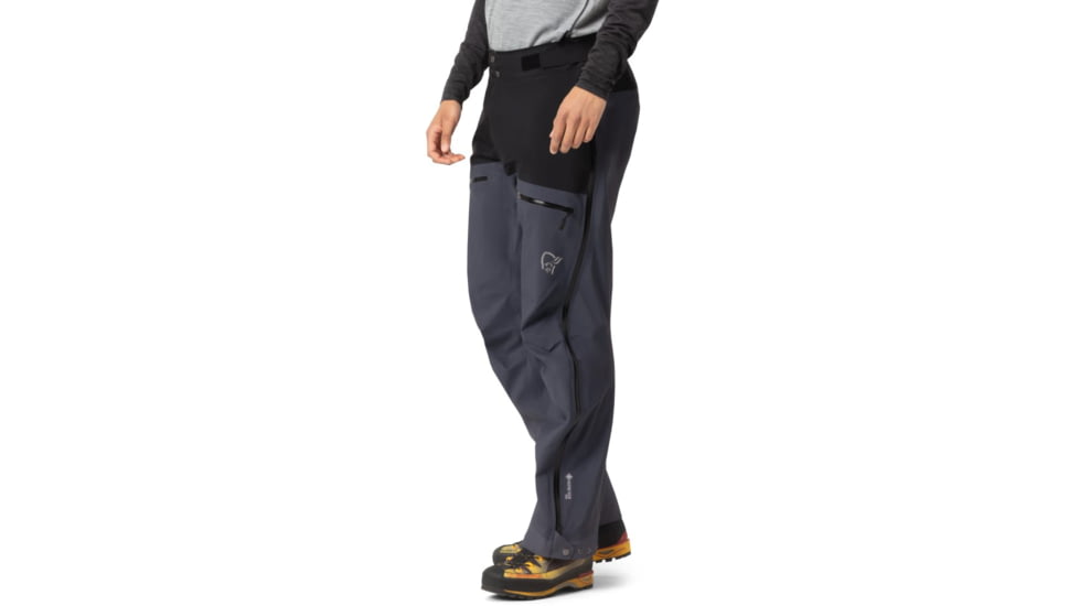 Norrona Trollveggen Gore-Tex Pro Light Pants - Men's, Caviar Black/Cool Black, Extra Large, 1606-22 7758 XL