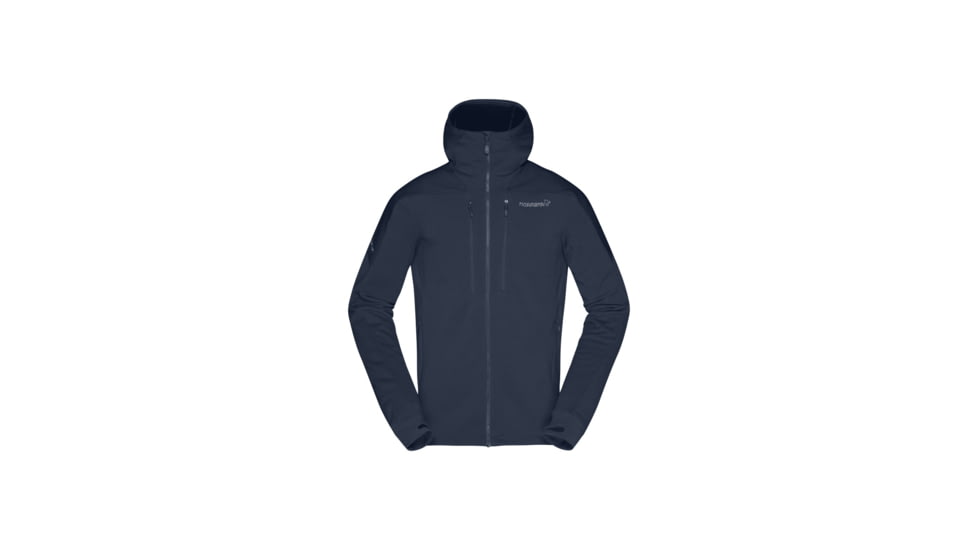 Norrona Trollveggen Powerstretch Pro Zip Hooded Jacket - Mens, Indigo Night, Medium, 1623-19-2295-M