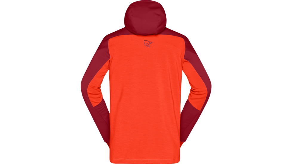 Norrona Trollveggen Powerstretch Pro Zip Hooded Jacket - Mens, Rhubarb, Medium, 1623-19-5700-M