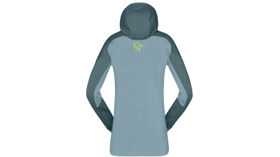 Norrona Trollveggen Powerstretch Pro Zip Hooded Jacket - Womens, North Atlantic, Extra Small, 1627-19 6614 XS
