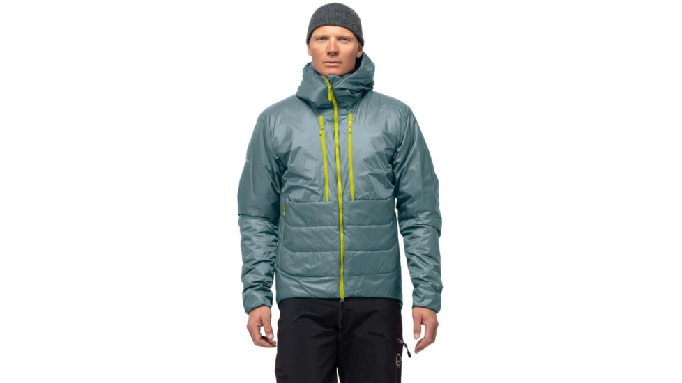 Norrona Trollveggen Primaloft 100 Zip Hooded Jacket - Mens, North Atlantic, Small, 1620-19 6614 S