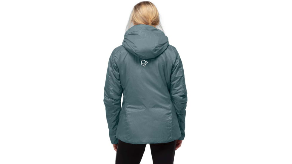 Norrona Trollveggen Primaloft 100 Zip Hooded Jacket - Womens, North Atlantic, Extra Small, 1630-19 6614 XS