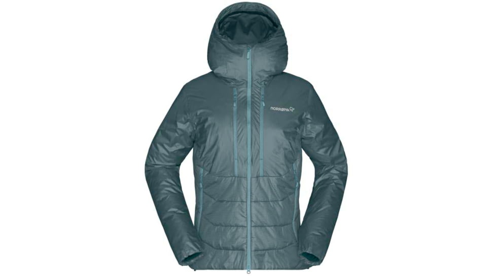 Norrona Trollveggen Primaloft 100 Zip Hooded Jacket - Womens, North Atlantic, Extra Small, 1630-19 6614 XS