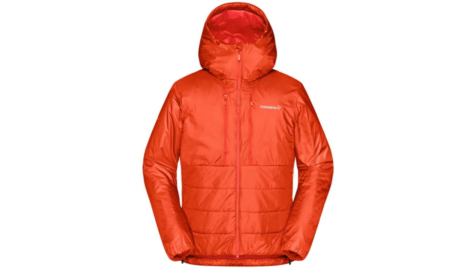 Norrona Trollveggen Primaloft 100 Zip Hooded Jacket - Men's, Arednalin Red, Medium, 1620-19 5630 M
