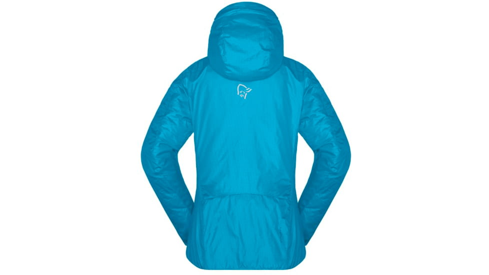 Norrona Trollveggen Primaloft100 Zip Hood - Womens, Aquarius, Medium, 7042698462046