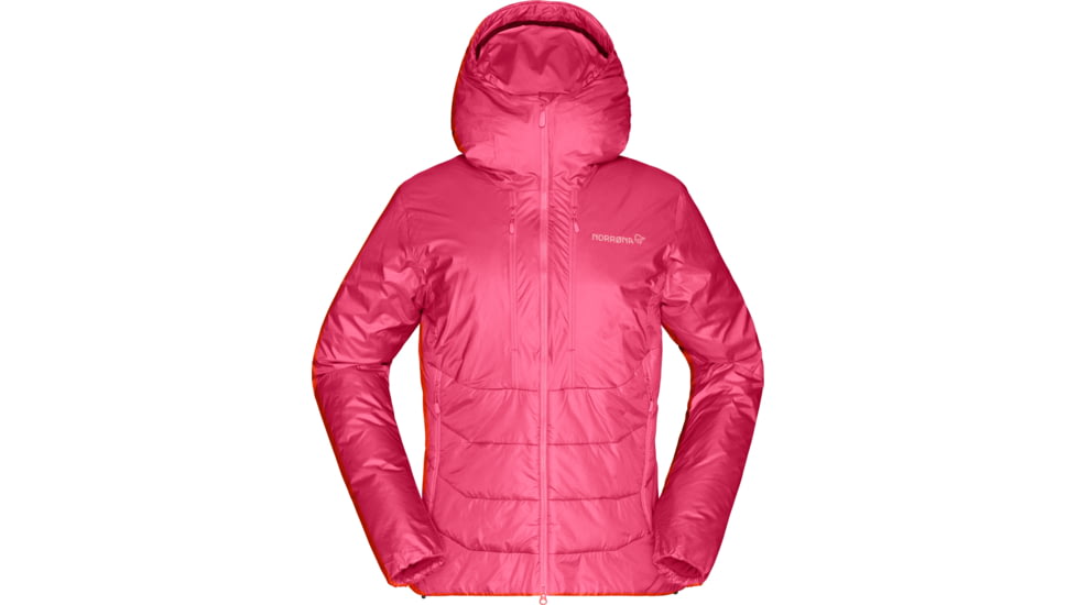 Norrona Trollveggen Primaloft 100 Zip Hooded Jacket - Women's, Honeysuckle, Small, 1630-19 5545 S