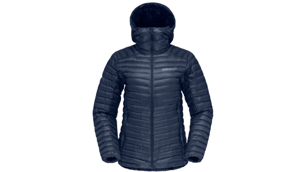 Norrona Trollveggen Superlight Down 850 Hooded Jacket - Womens, Indigo Night, Medium, 1621-22 2295 M
